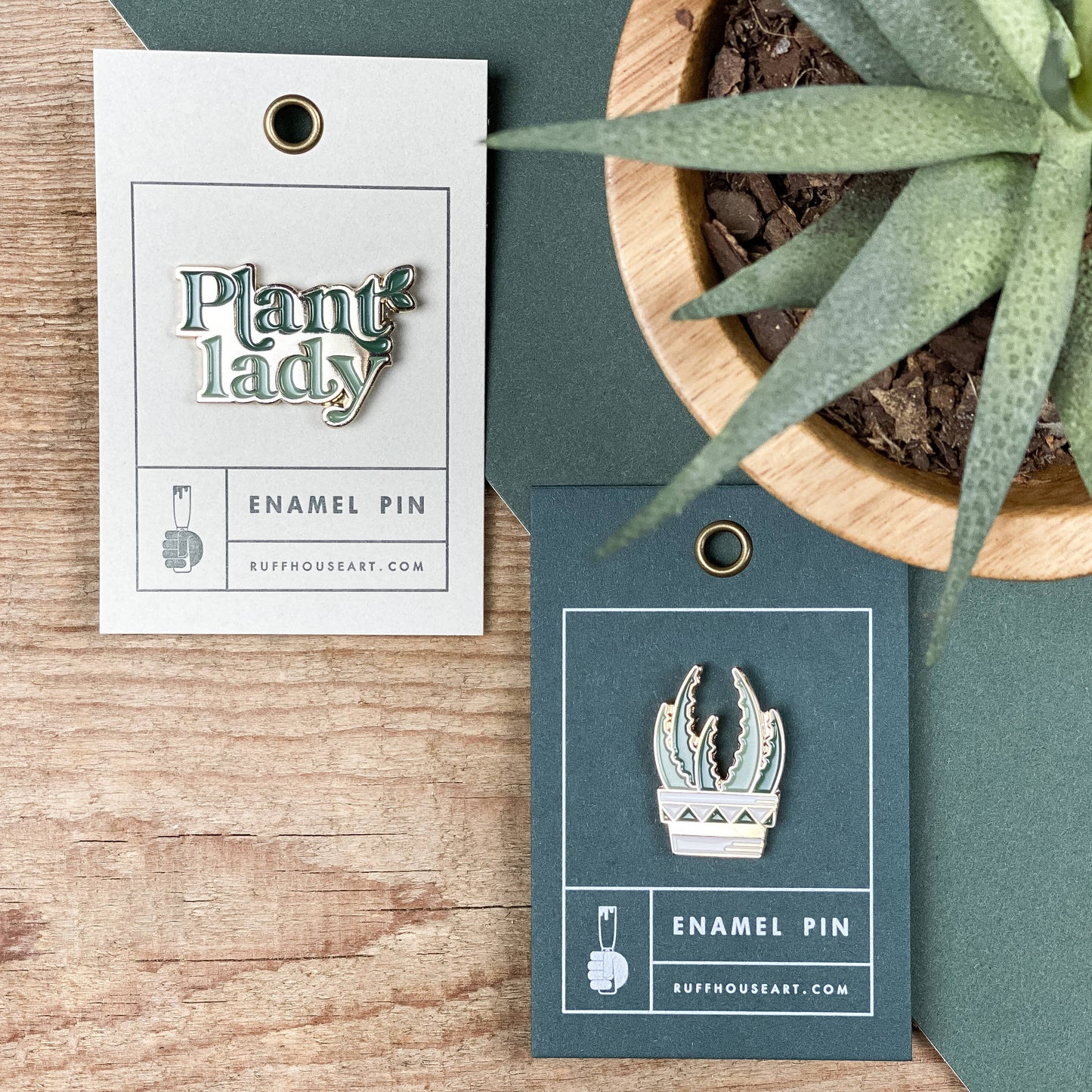 Plant Lady Enamel Pin