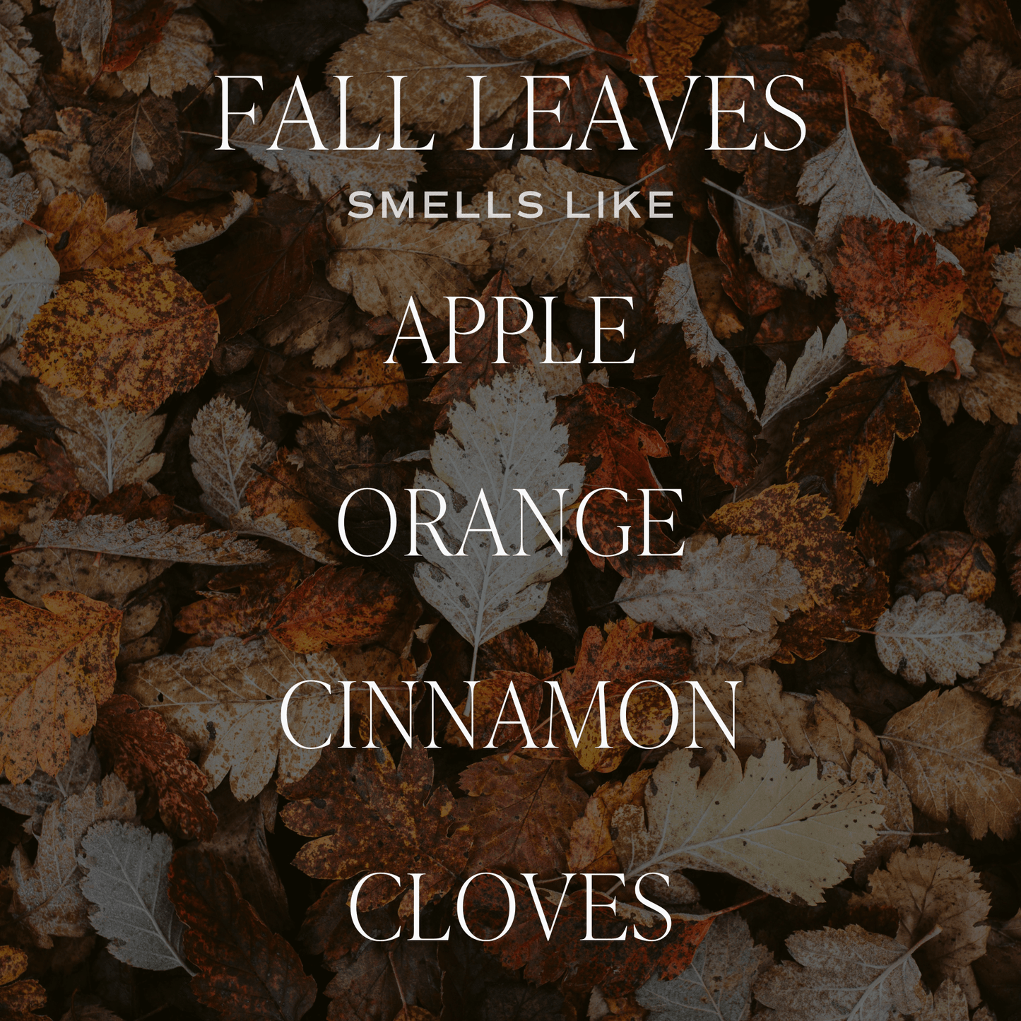 Fall Leaves Soy Candle – 15oz Autumn Scent with Apple, Orange & Cinnamon