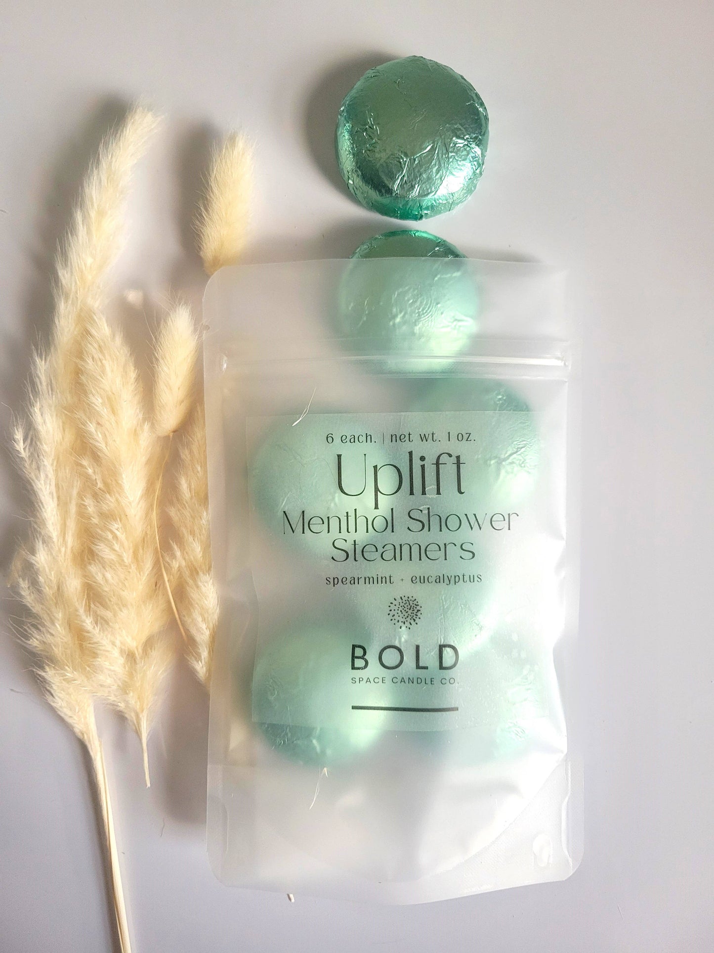 Uplift Shower Steamers | Eucalyptus + Spearmint Menthol | 6 pack