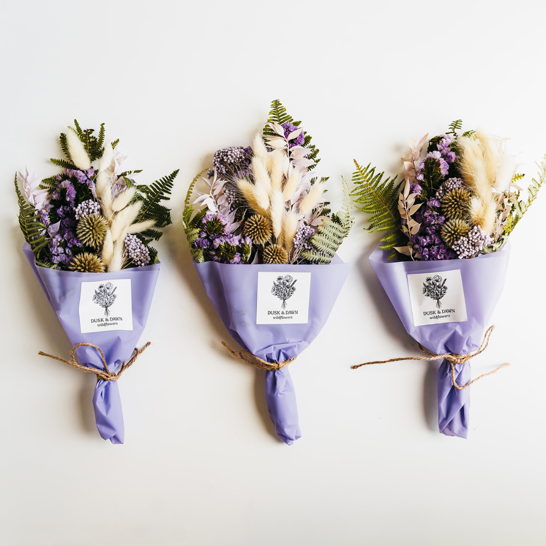 Dried Flower Mini Bouquet | Violet