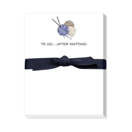 To Do After Knitting Mini Notepad – 50 Sheets – 4.25" x 5.5"
