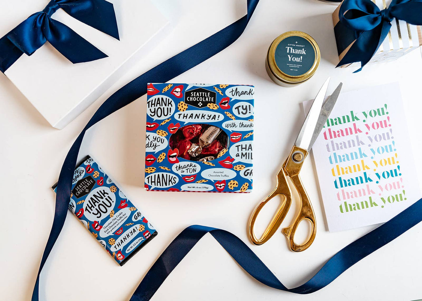 Thank You! Soy Candle | 4 oz Gold Travel Gift Tin