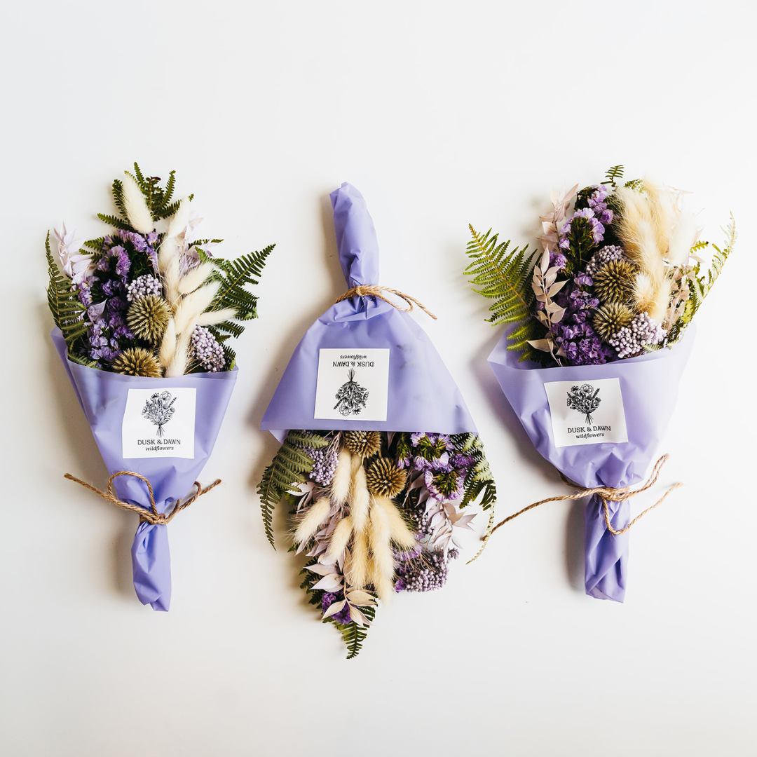 Dried Flower Mini Bouquet | Violet