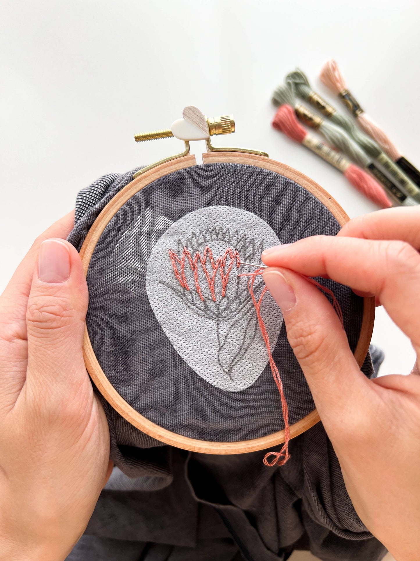 Stick & Stitch Floral Embroidery Patterns – Peel, Stick, Stitch & Wash Away | 12–15 Designs per Collection