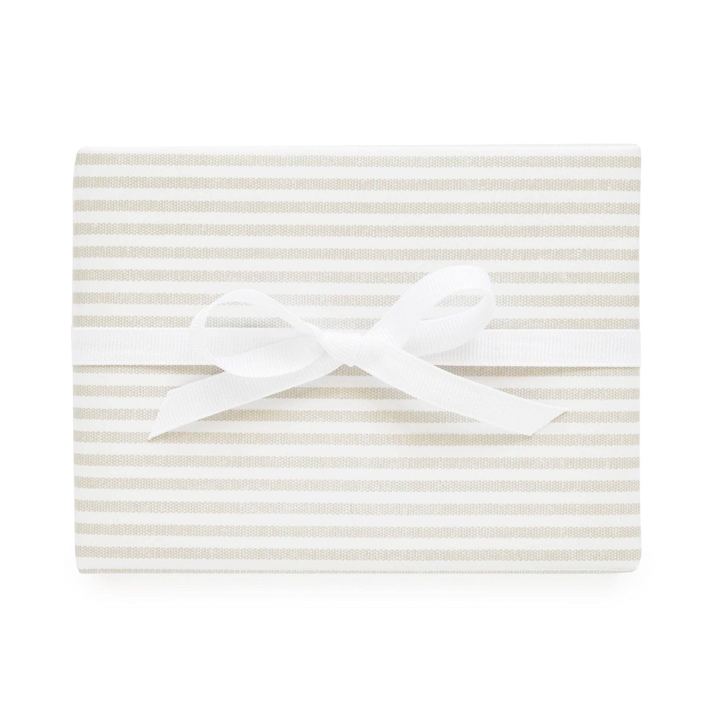 Gift Wrap Single Sheets, Grey Ticking Stripe