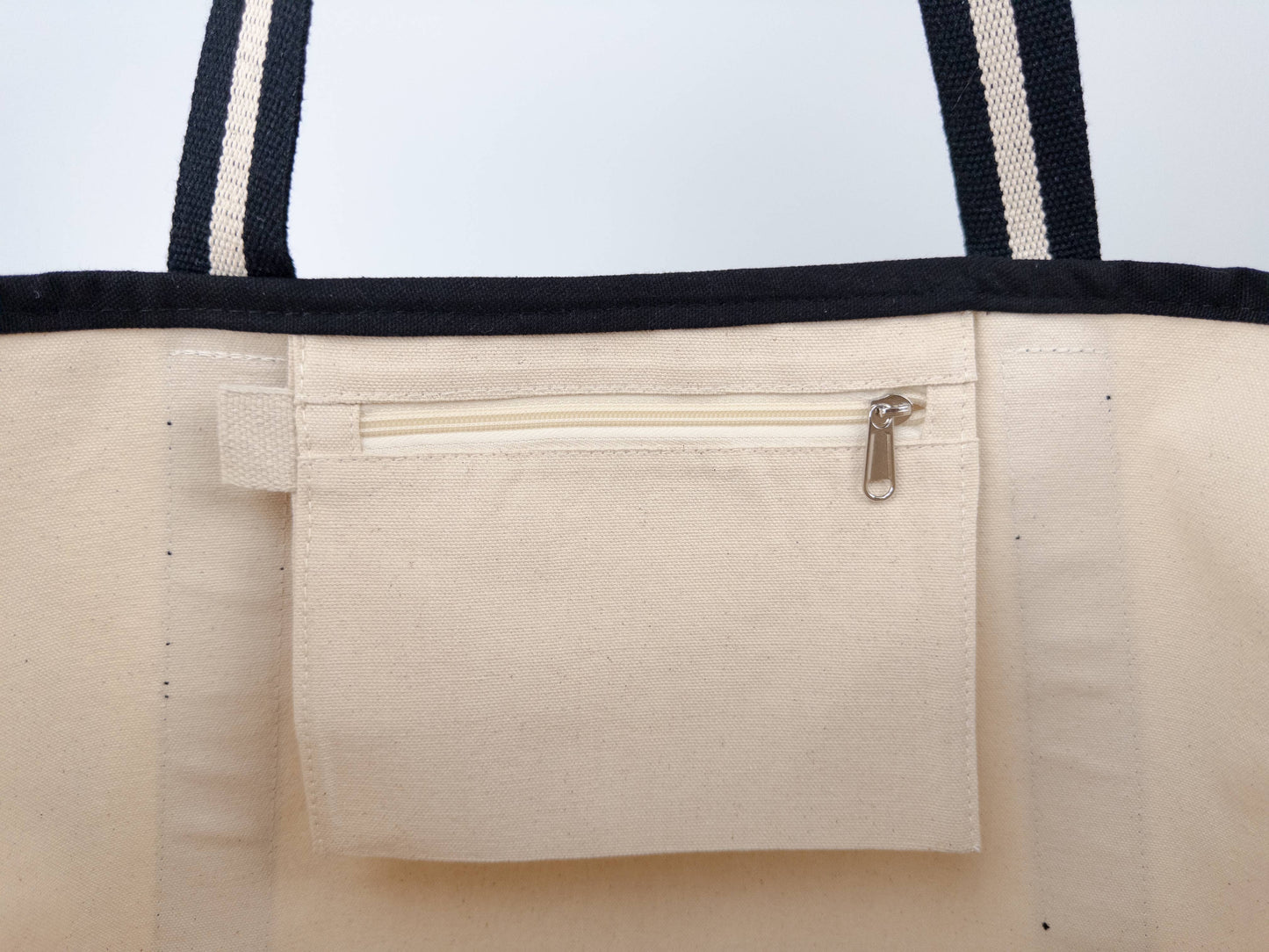 🌿 Eco-Friendly Canvas Boat Tote – Sustainable Cotton Carryall with Pockets (24"x15"x9")