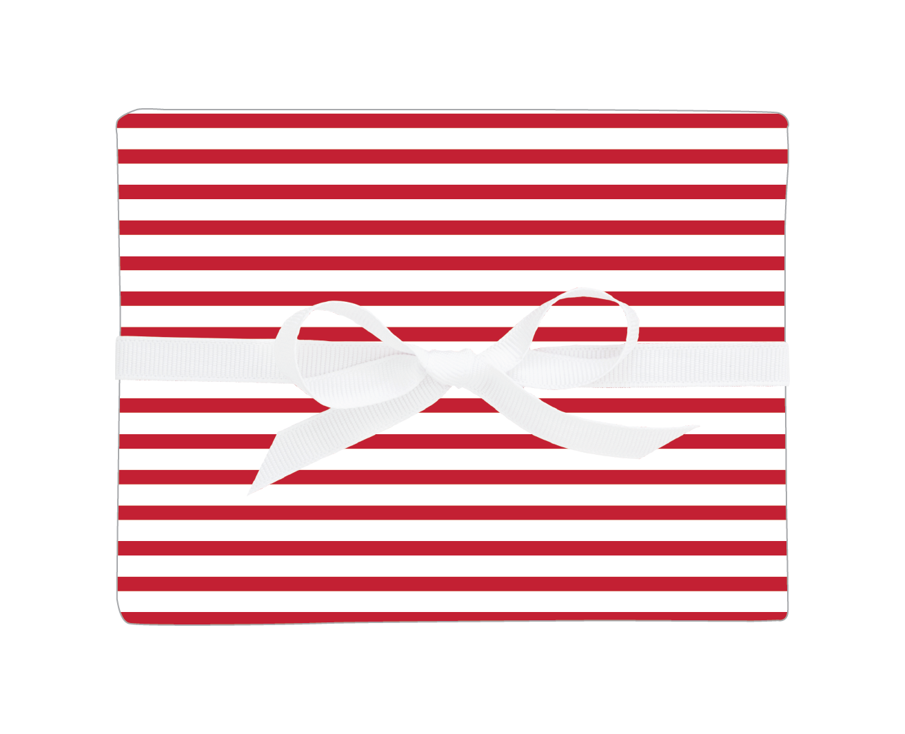 π Red Stripe Gift Wrap Sheets β 20" x 30" Matte-Coated with Gridline Backing