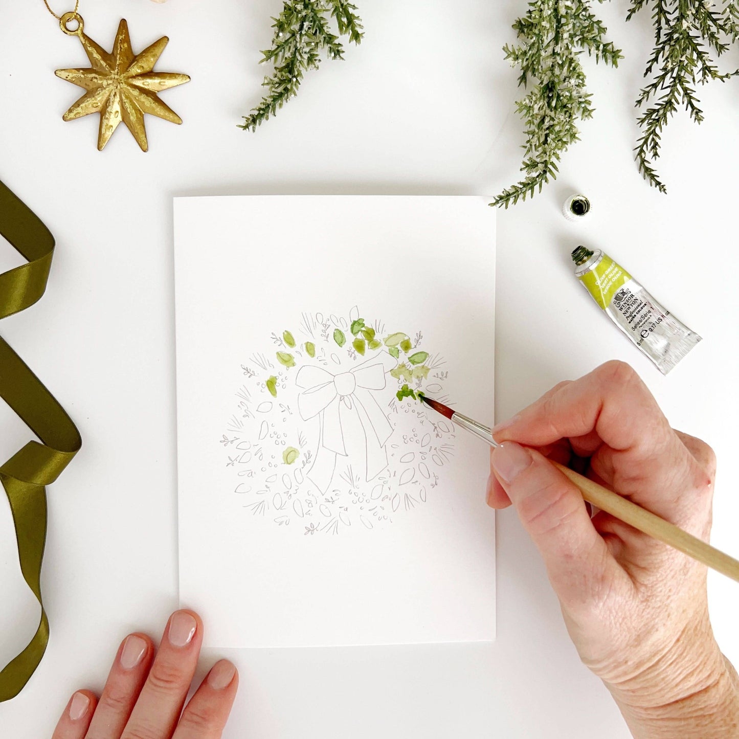 Paint-Your-Own Christmas Card Set