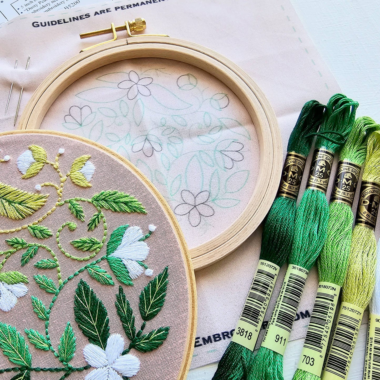 Beginner Embroidery Kit | Blissful Blooms