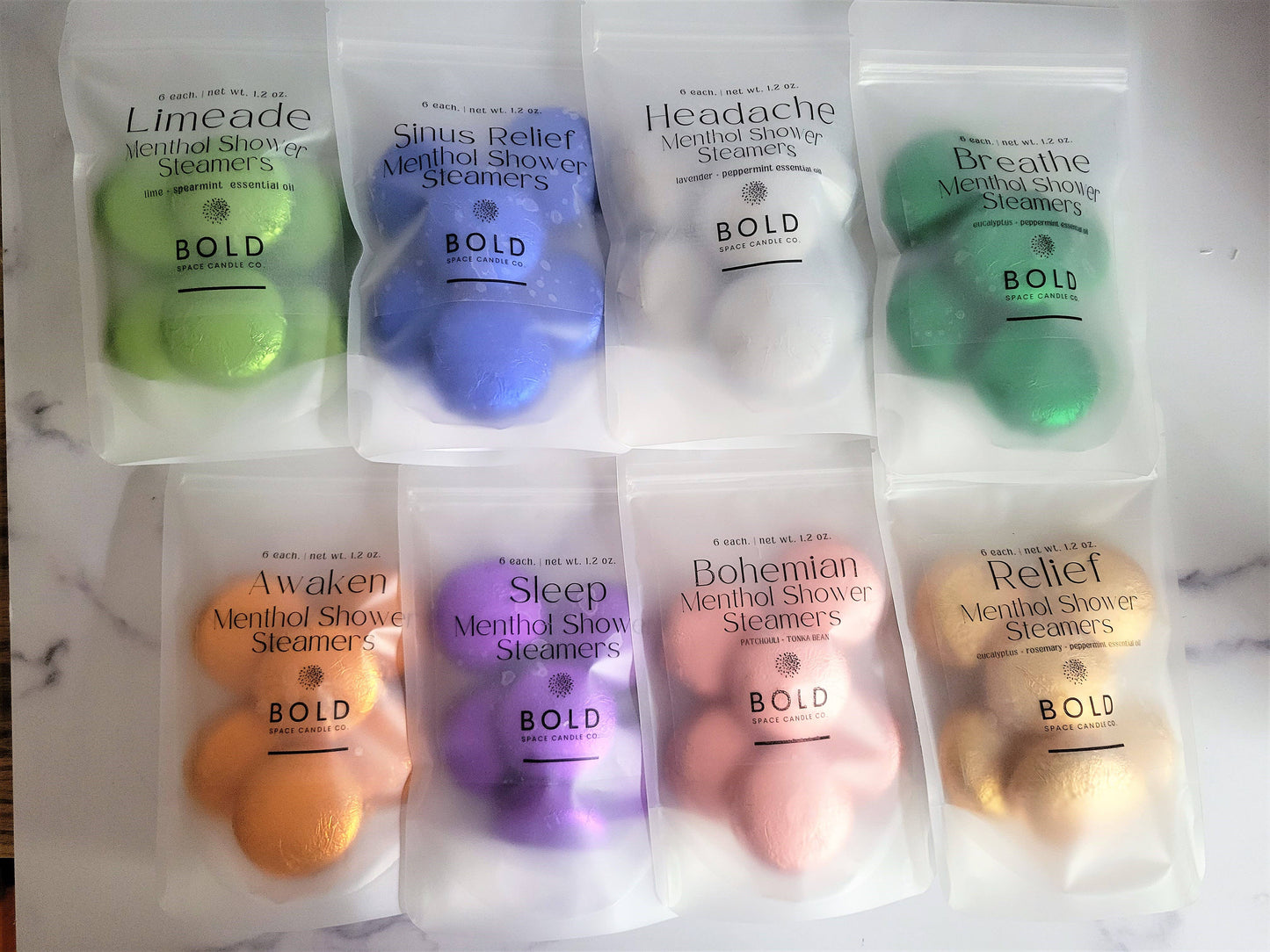 Breathe Shower Steamers | Eucalyptus + Peppermint | 6 pack