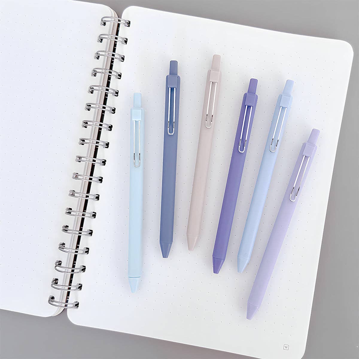 ✒️ Wrapables Retractable Gel Pens – Black Ink, 0.5mm Fine Point (Set of 6)