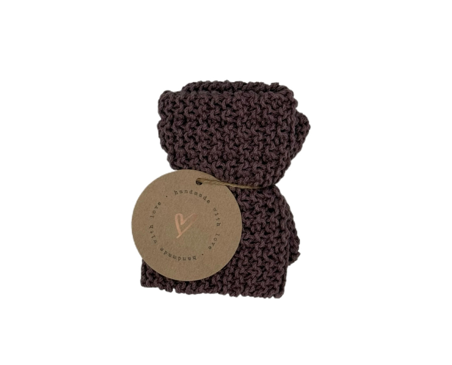 Cotton Dishcloth | Washcloth | Handmade + Knitted + Reusable