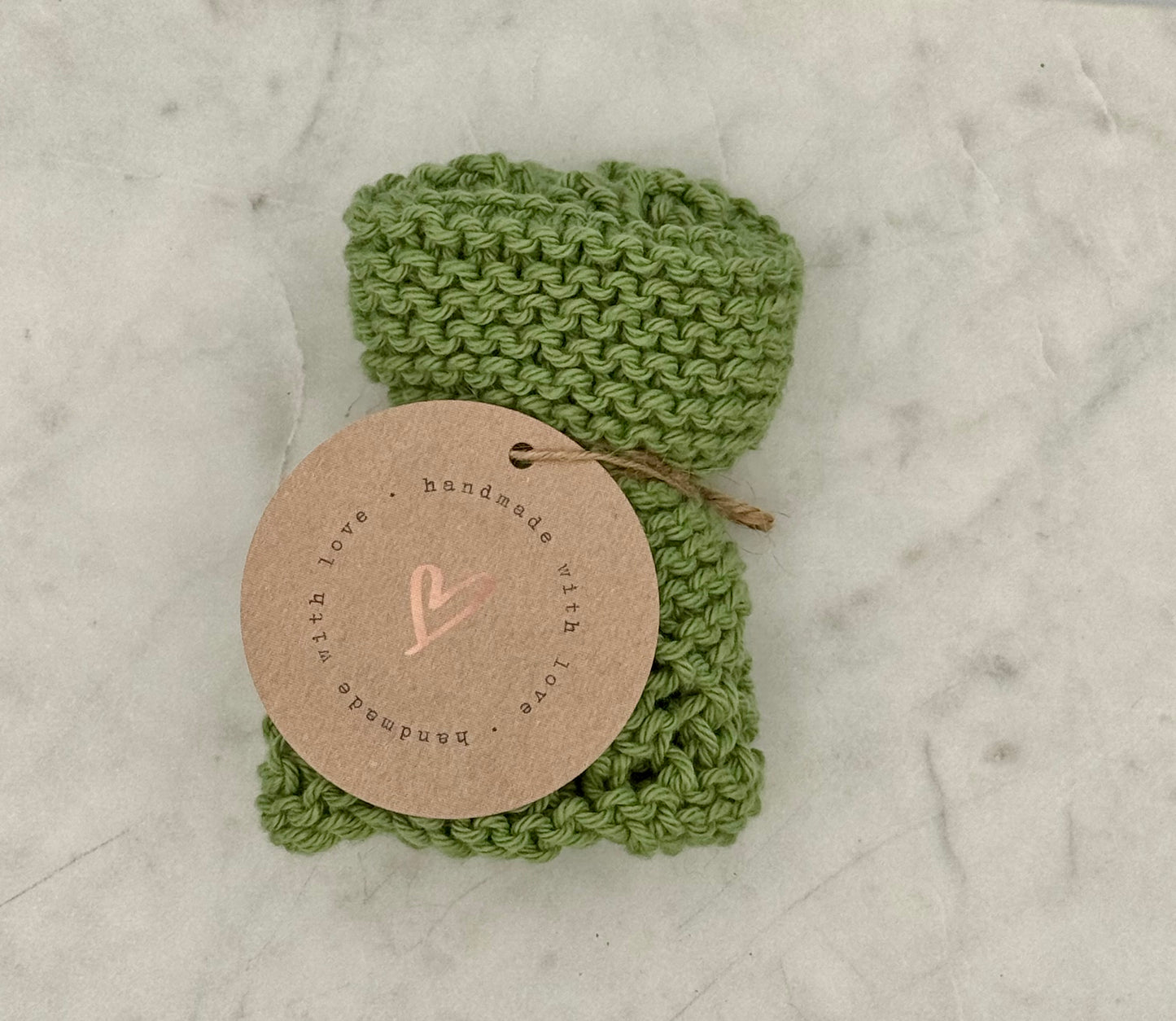 Reusable Cotton Washcloth – Handmade & Knitted