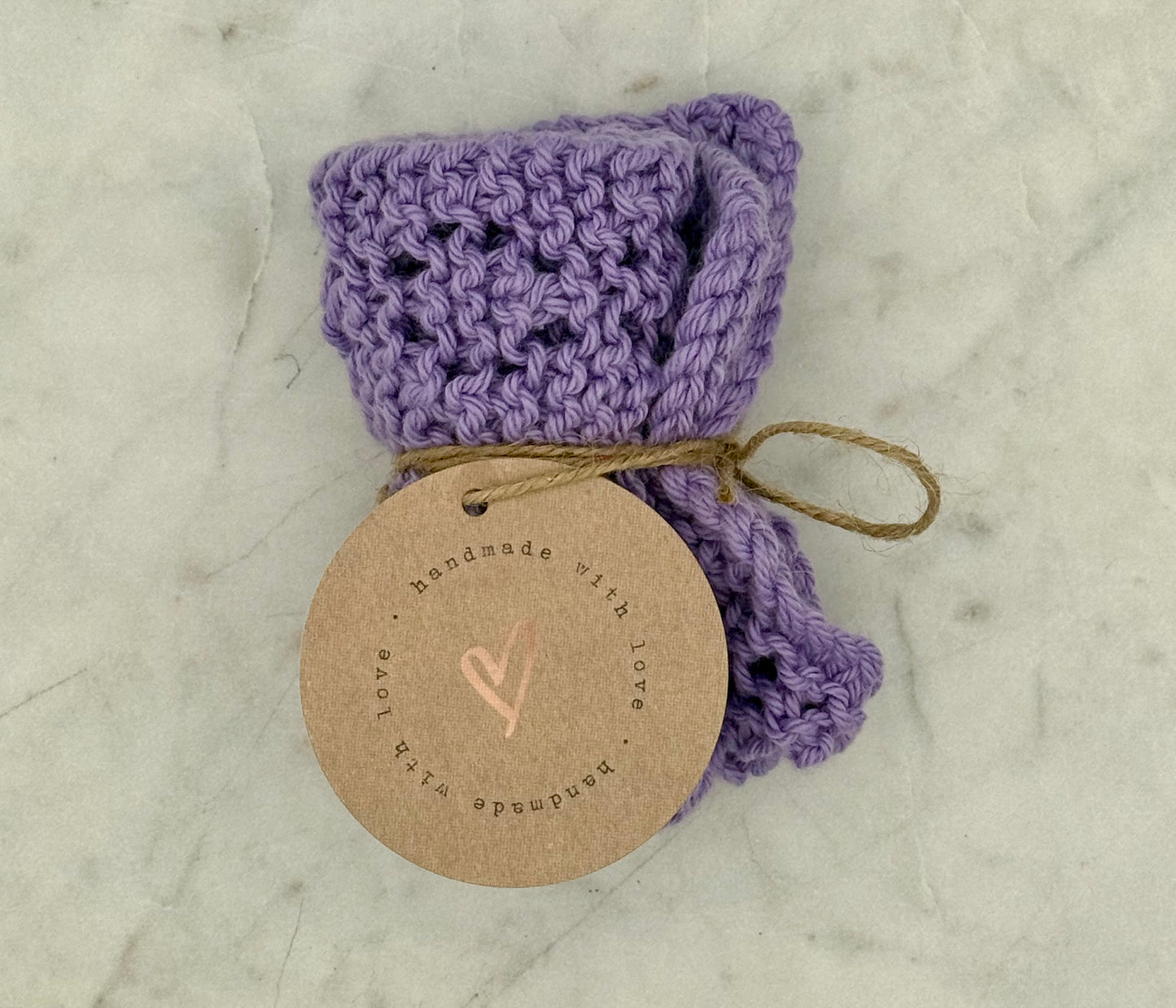 Reusable Cotton Washcloth – Handmade & Knitted