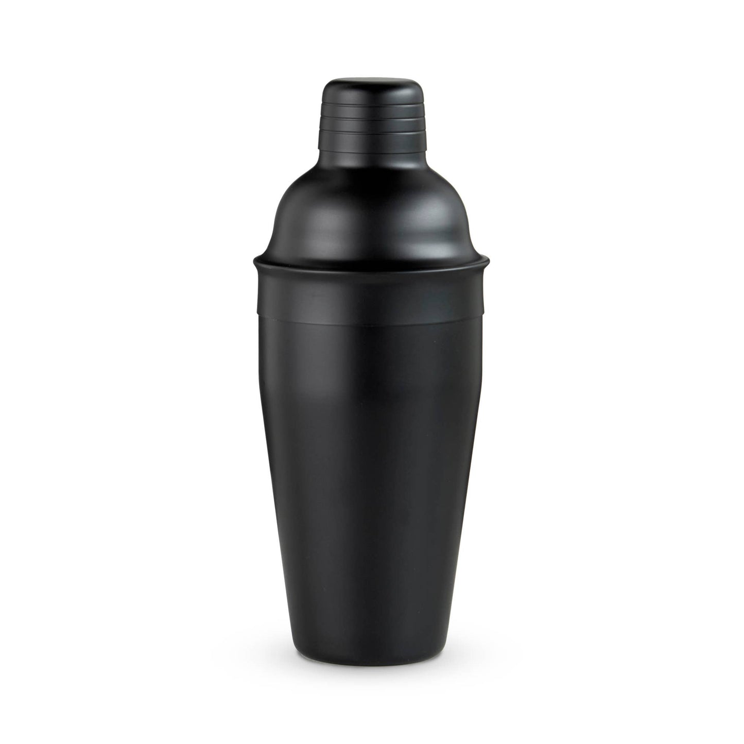 Black cocktail shaker on a white background
