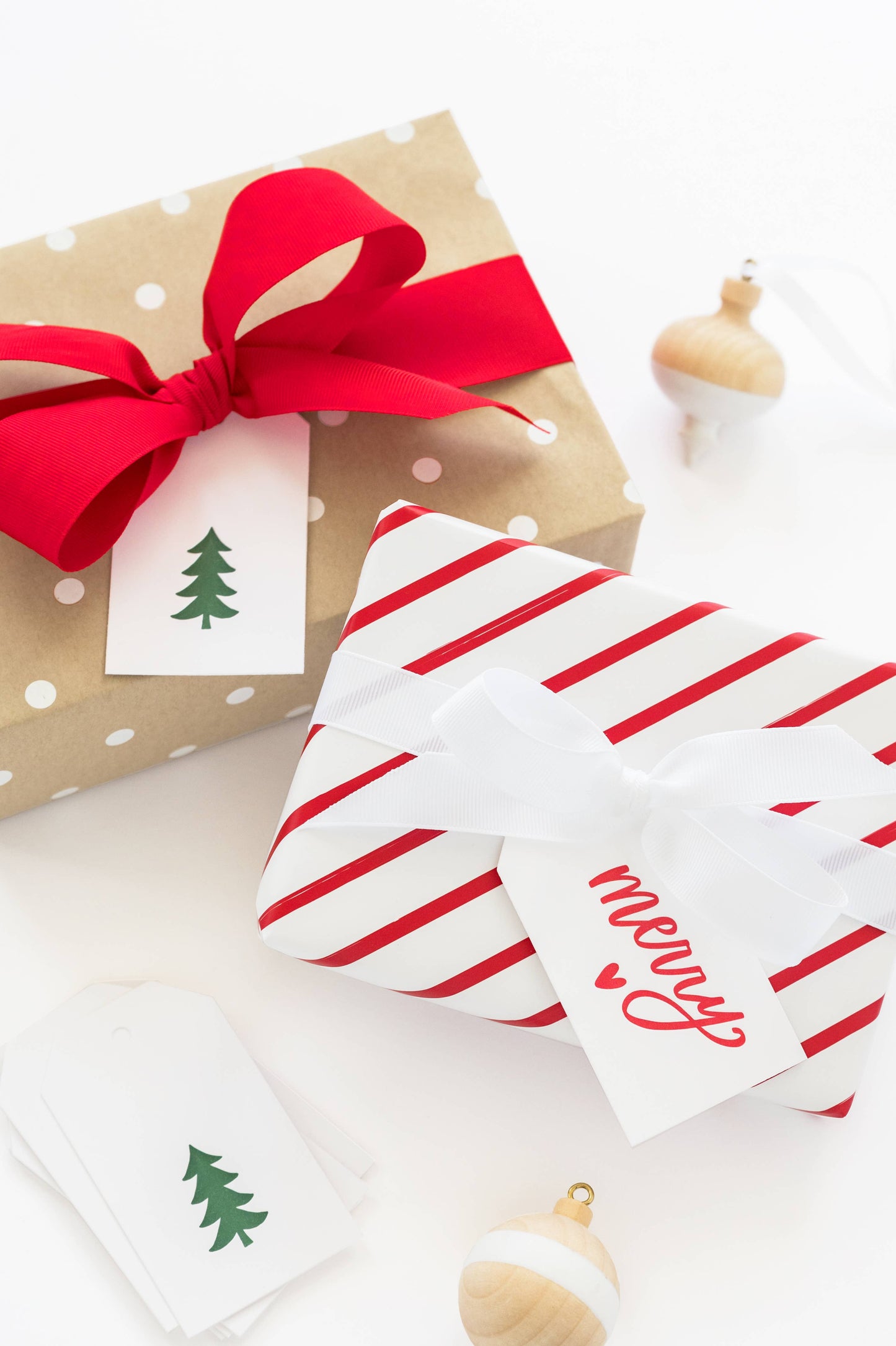 Gift Wrap Single Sheets, Kraft Polka Dot