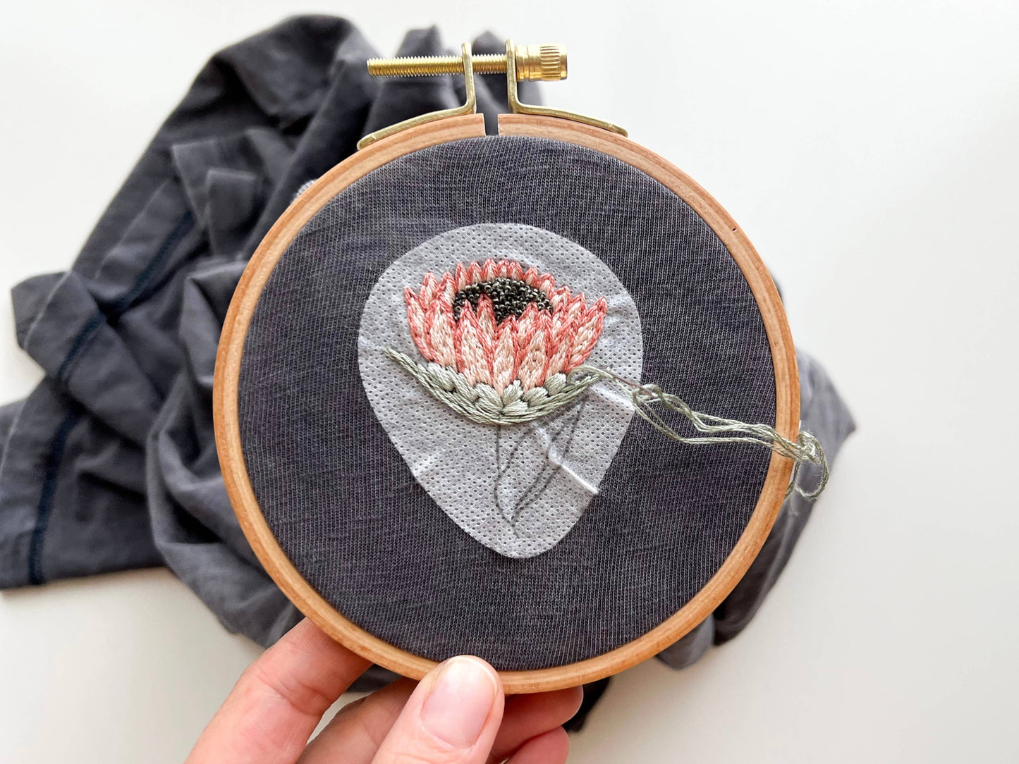 Stick & Stitch Floral Embroidery Patterns – Peel, Stick, Stitch & Wash Away | 12–15 Designs per Collection