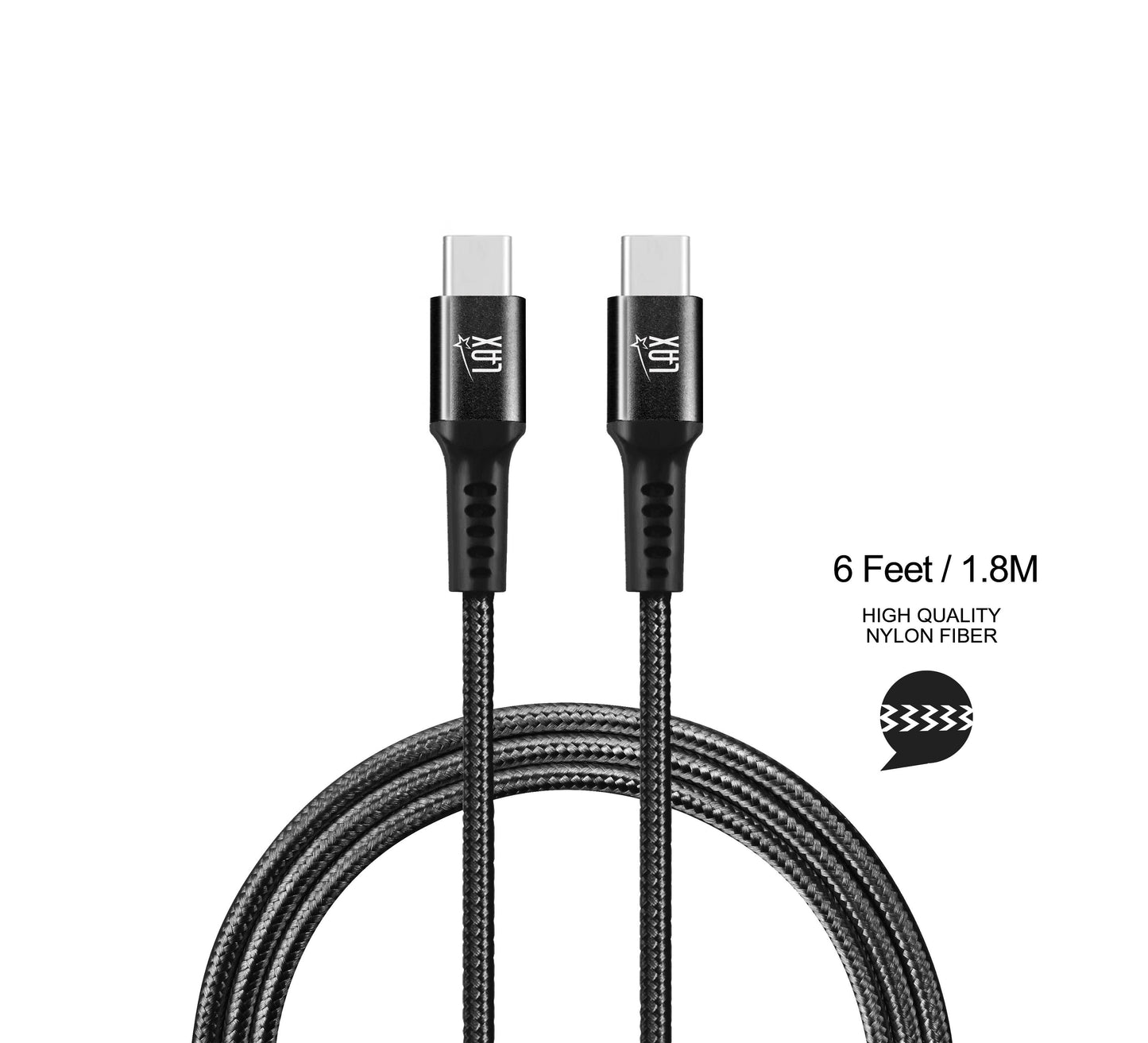 🔌 Fast Charging USB-C to USB-C Braided Cable – Durable & Tangle-Free