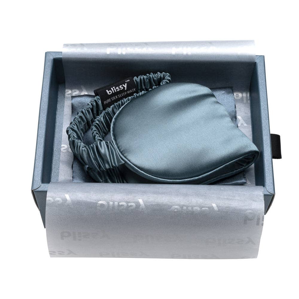 Blissy Silk Sleep Mask | Ash Blue