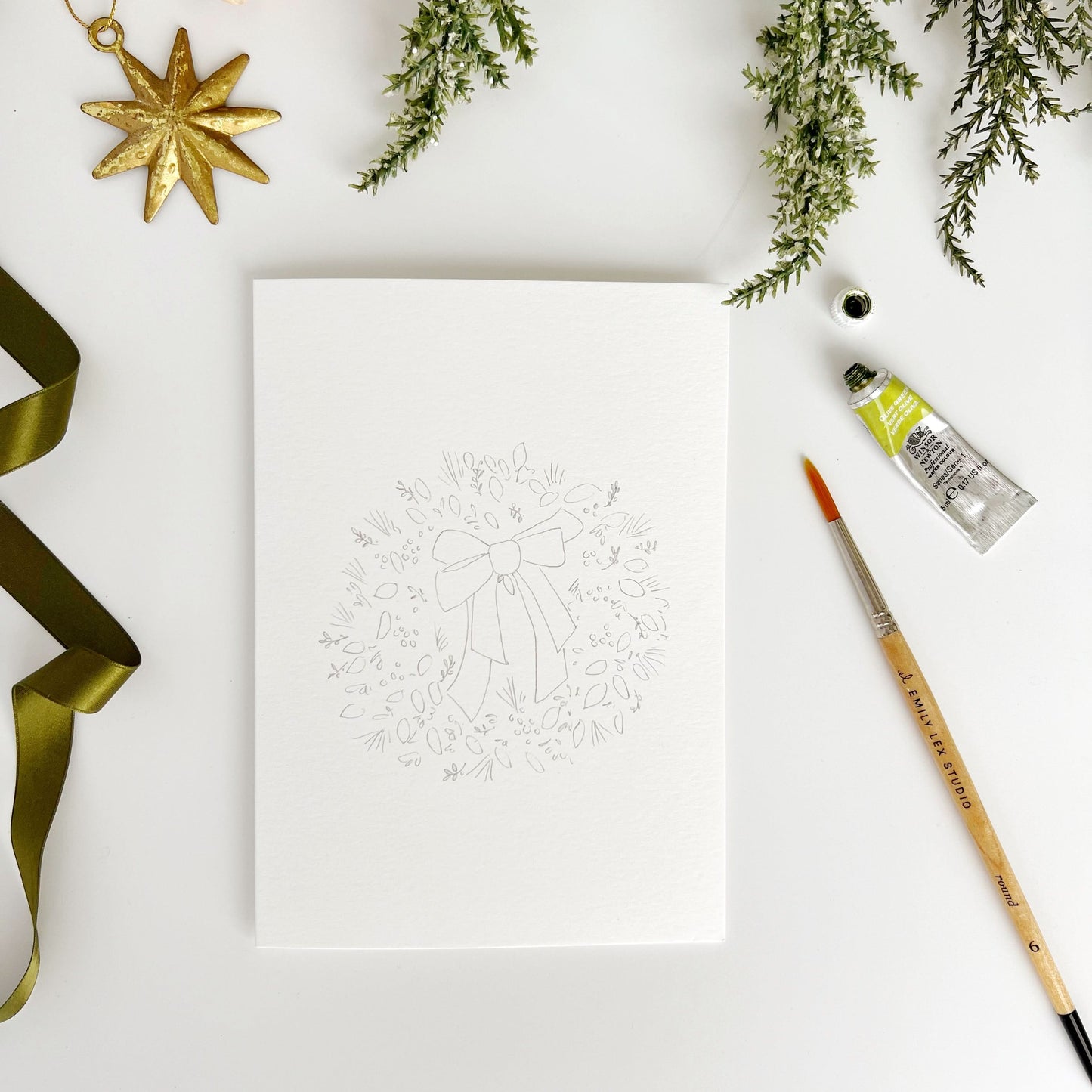 Paint-Your-Own Christmas Card Set