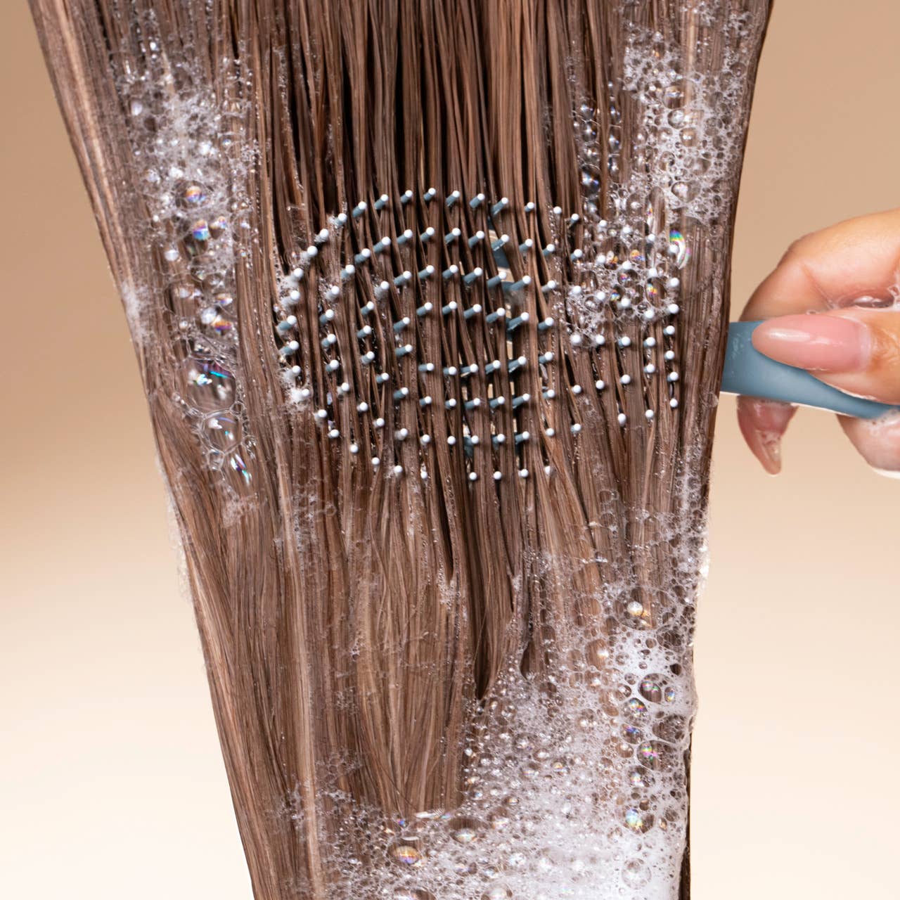 Kitsch | Mini Haze Blue Detangling Flexi Brush