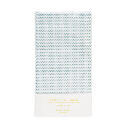 Tissue Paper, Blue Dot