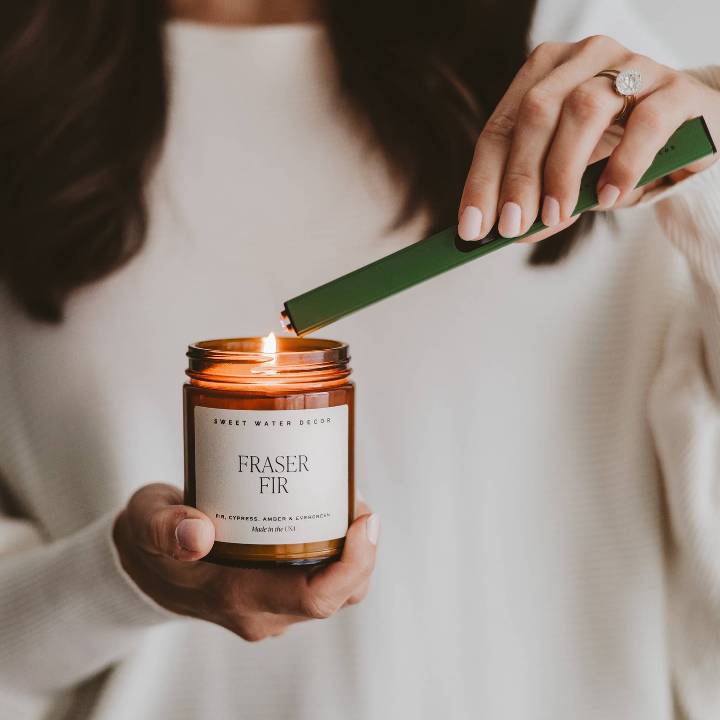 Sweet Water Decor | Green Rechargeable Electric Lighter