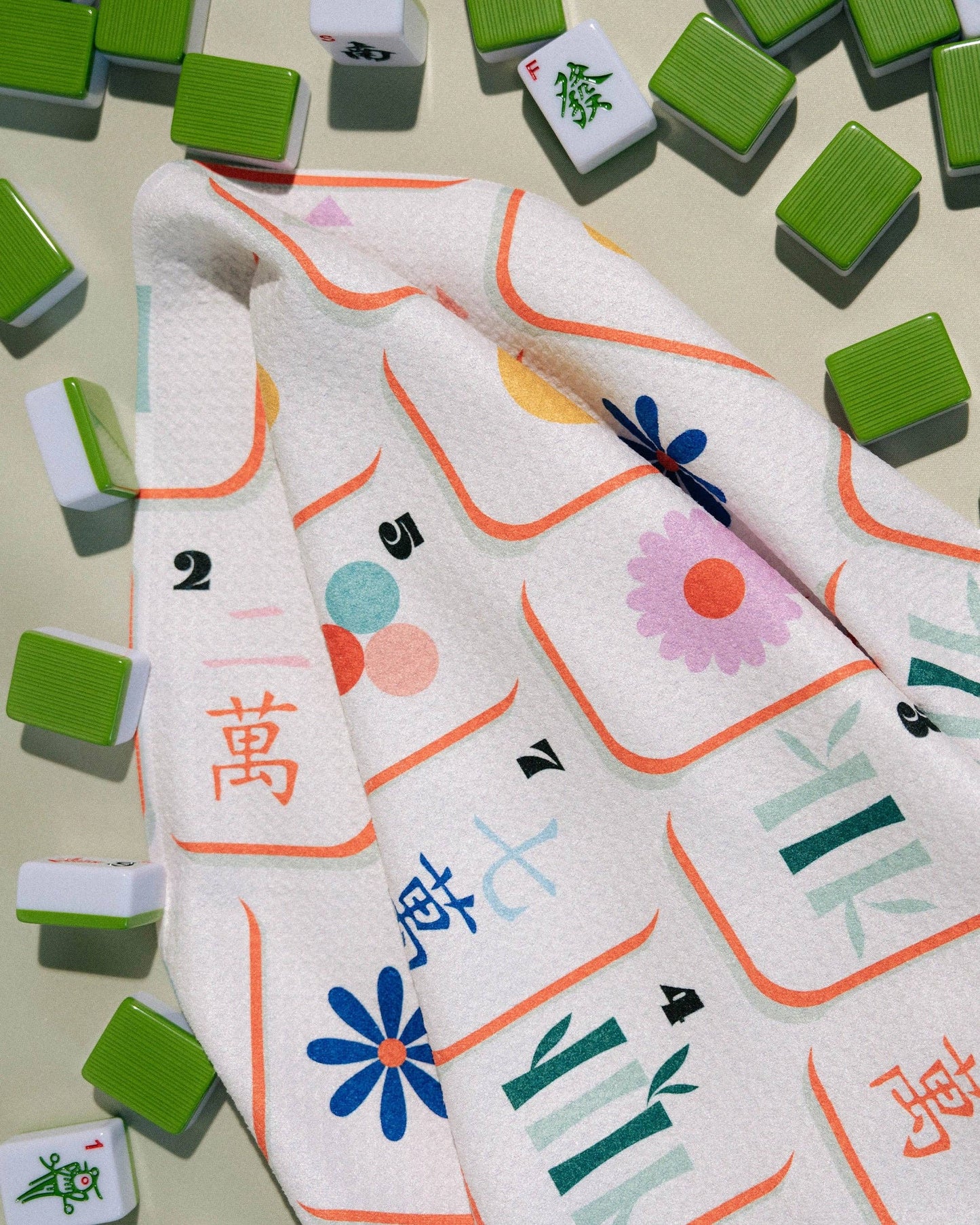 Tile Toss Geometry Kitchen Tea Towel