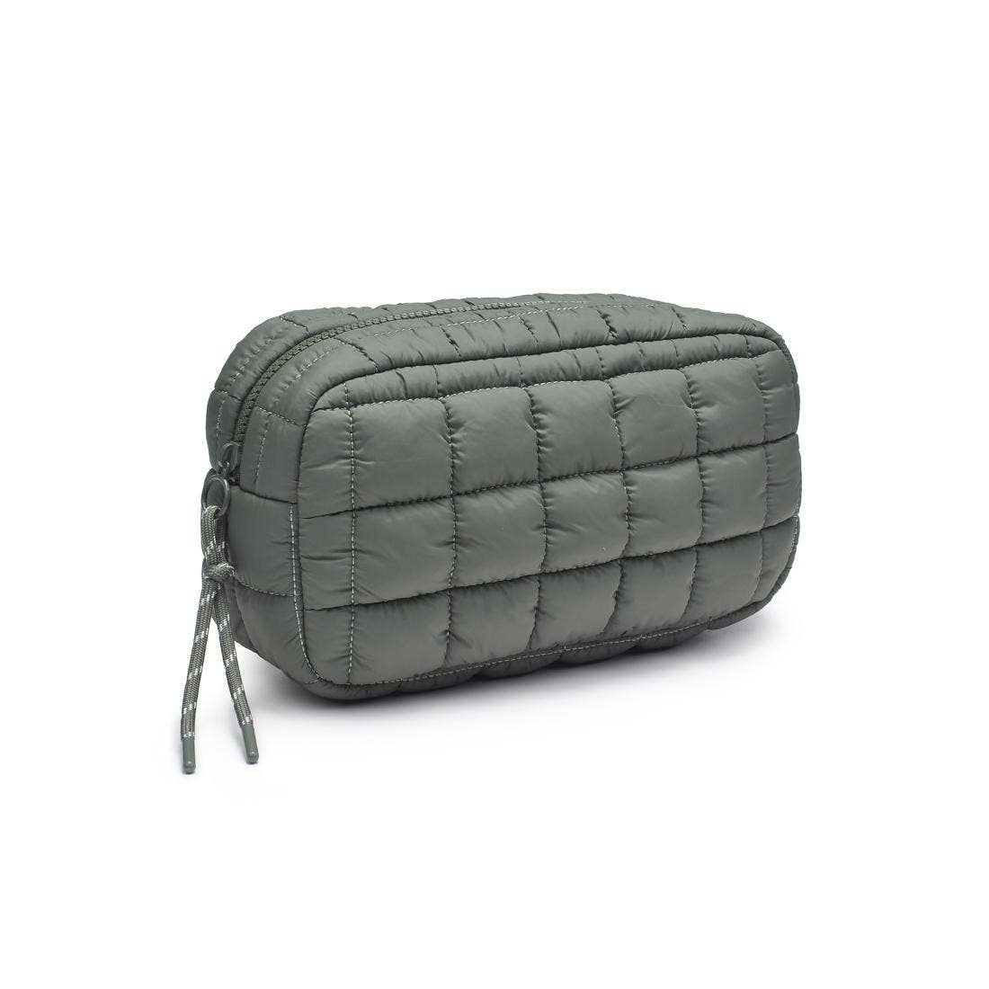 The Cloud Nine Quilted Puffer Nylon Cosmetic Pouch