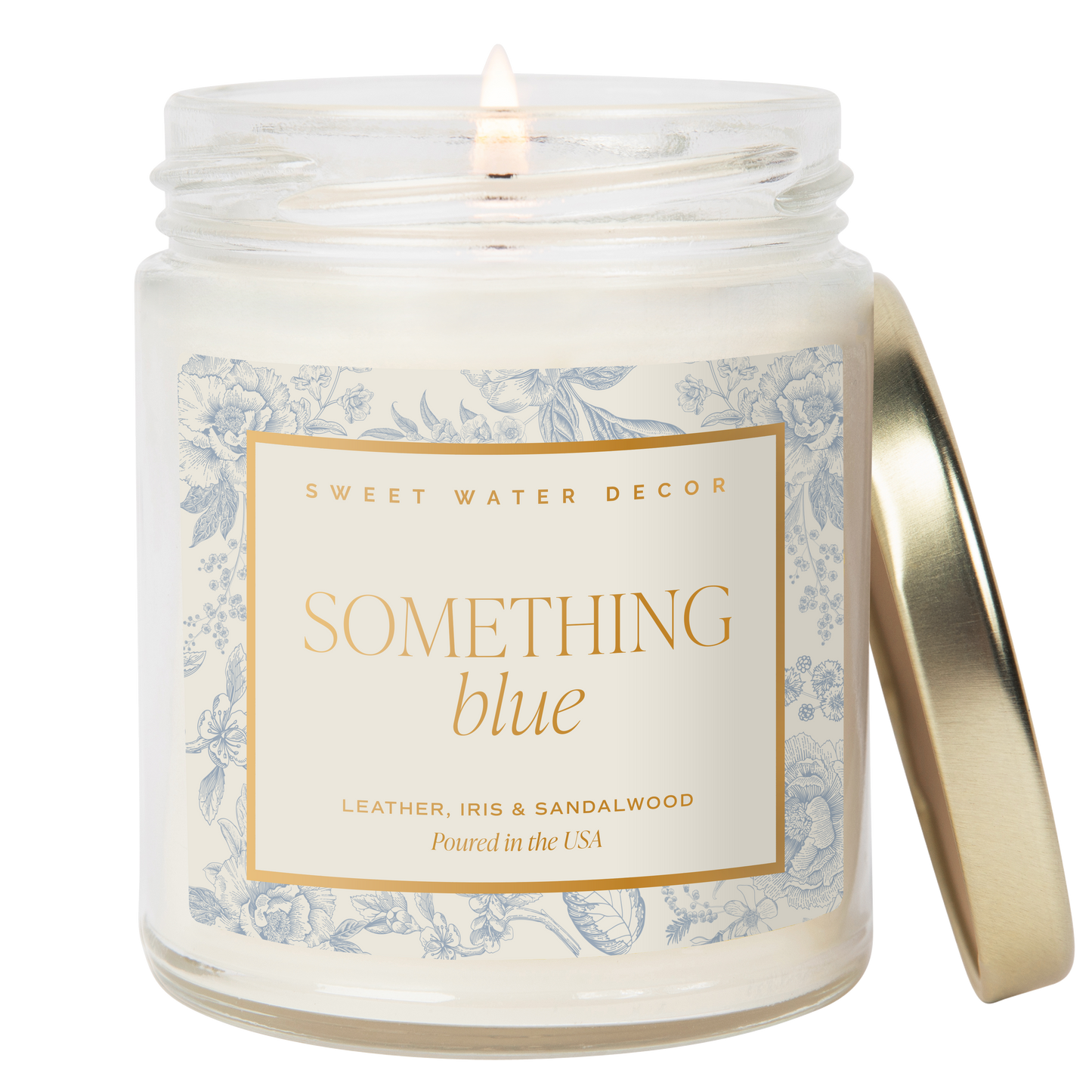 Sweet Water Decor | Something Blue 9 oz Soy Candle | Engagement Gifts