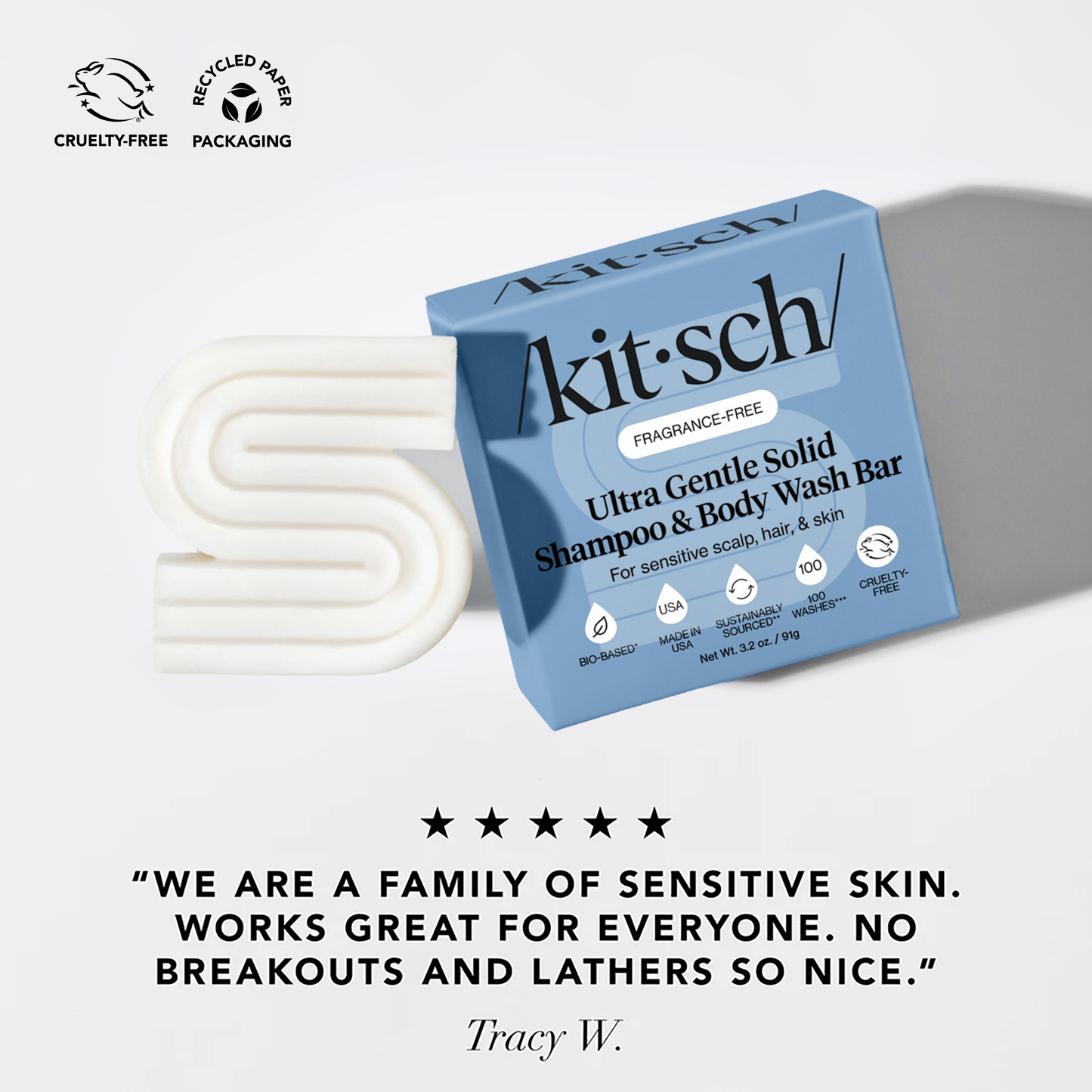 Ultra Sensitive Shampoo + Conditioner Bar Combo