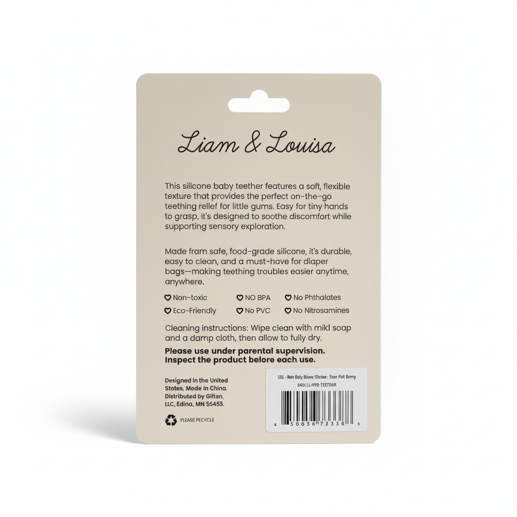 Baby Teether | Beige Bear