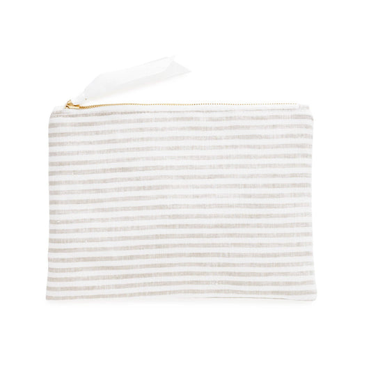 Sugar Paper | Signature Pouch | Flax Stripe