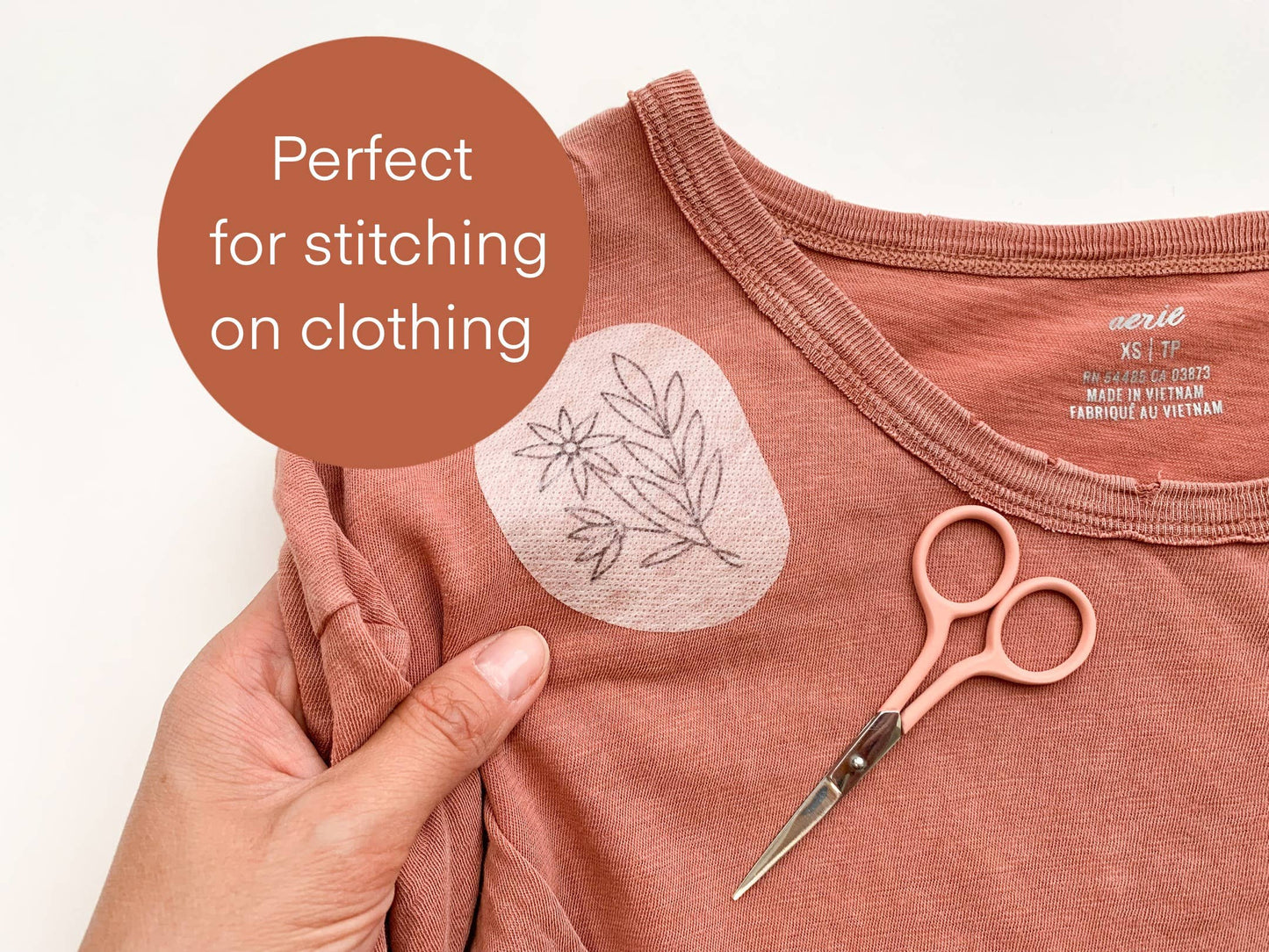 Stick & Stitch Embroidery Patterns – 12–15 Designs | Peel, Stick, Stitch & Wash Away