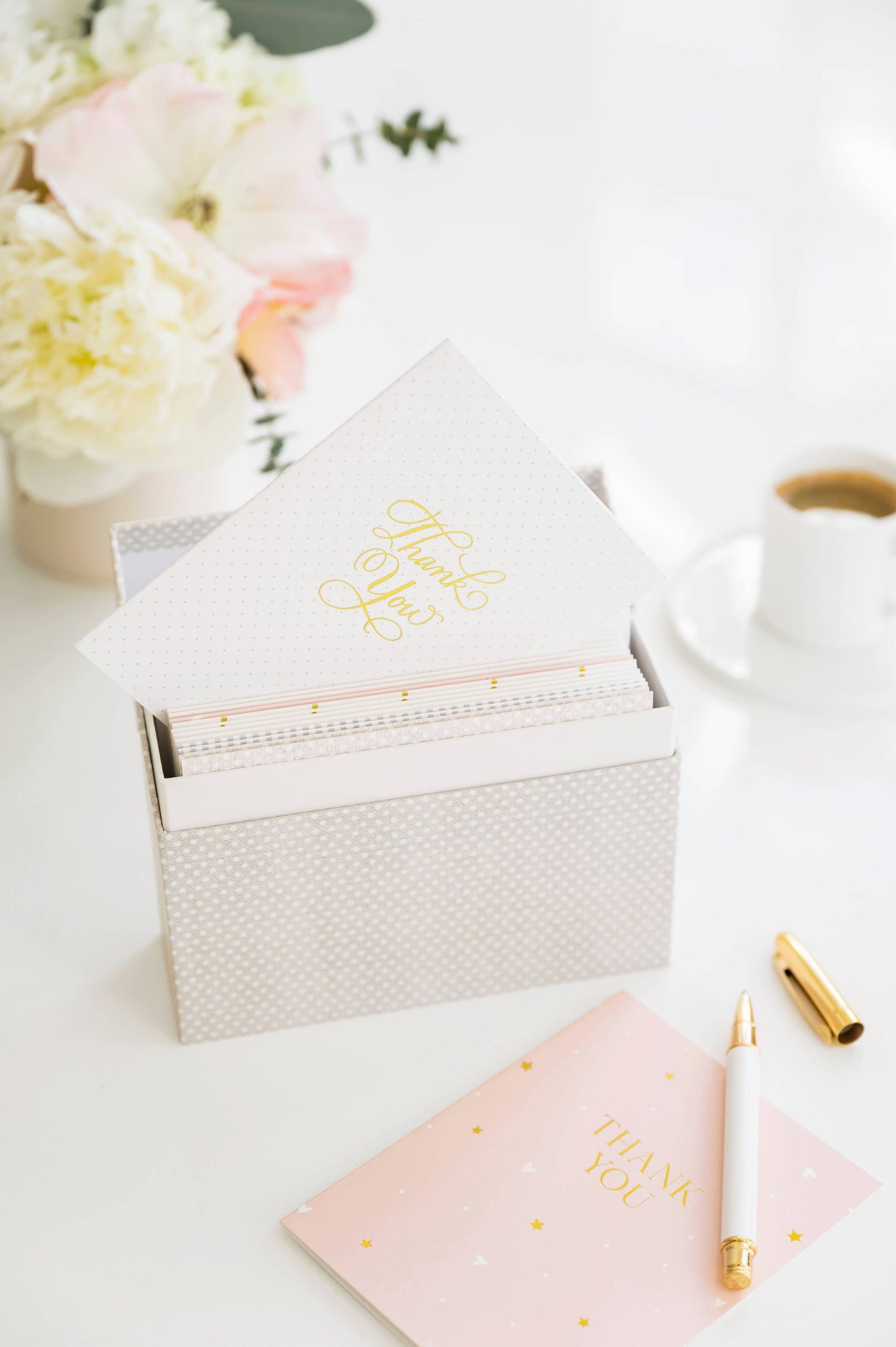 💌 Oh Hey, Thank You Notes – Boxed Set of 12 Elegant Greeting Cards