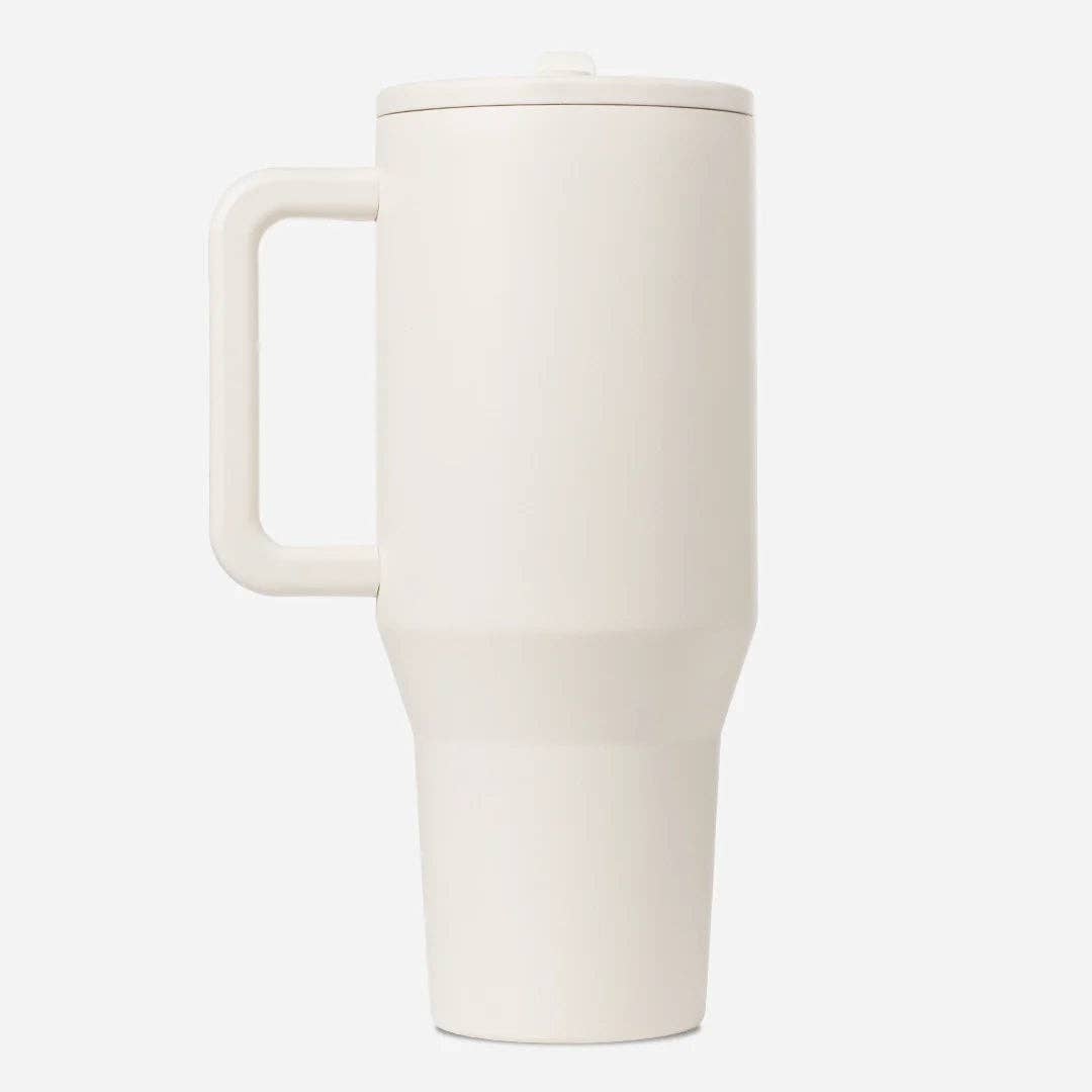 Preorder: Shipping early June | HydroJug 40 oz Traveler Tumbler | Cream