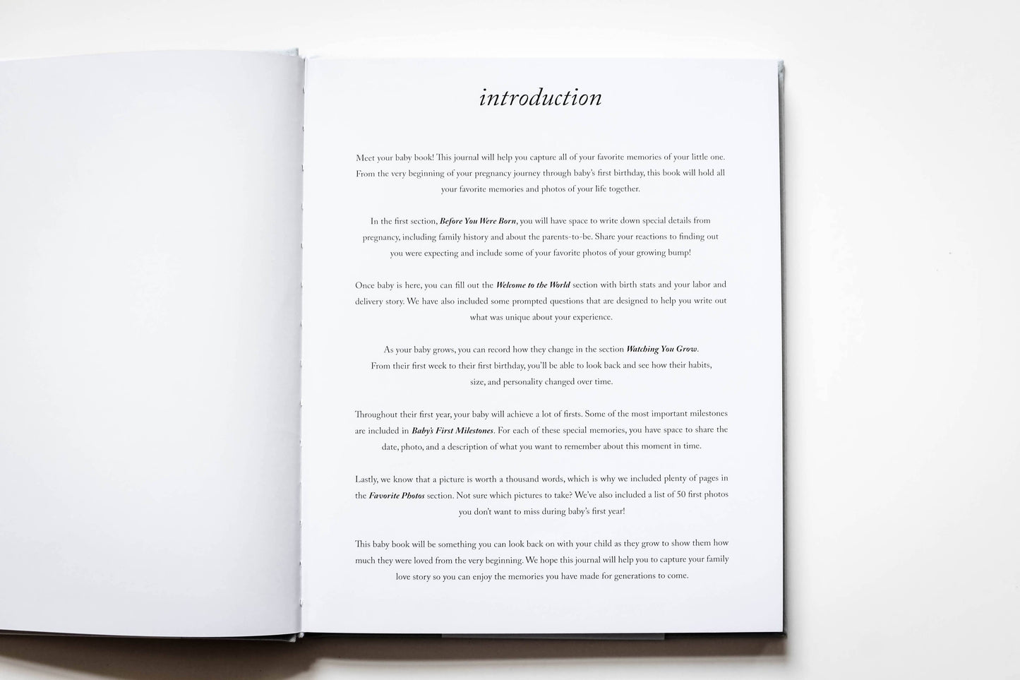 Baby's First Year Memory Book | Photo Album