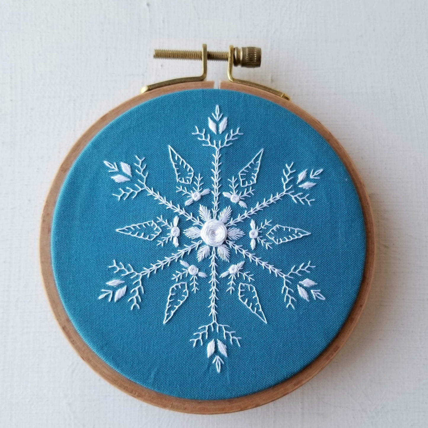Embroidery Kit | Mini Snowflake Handmade Ornament Kit