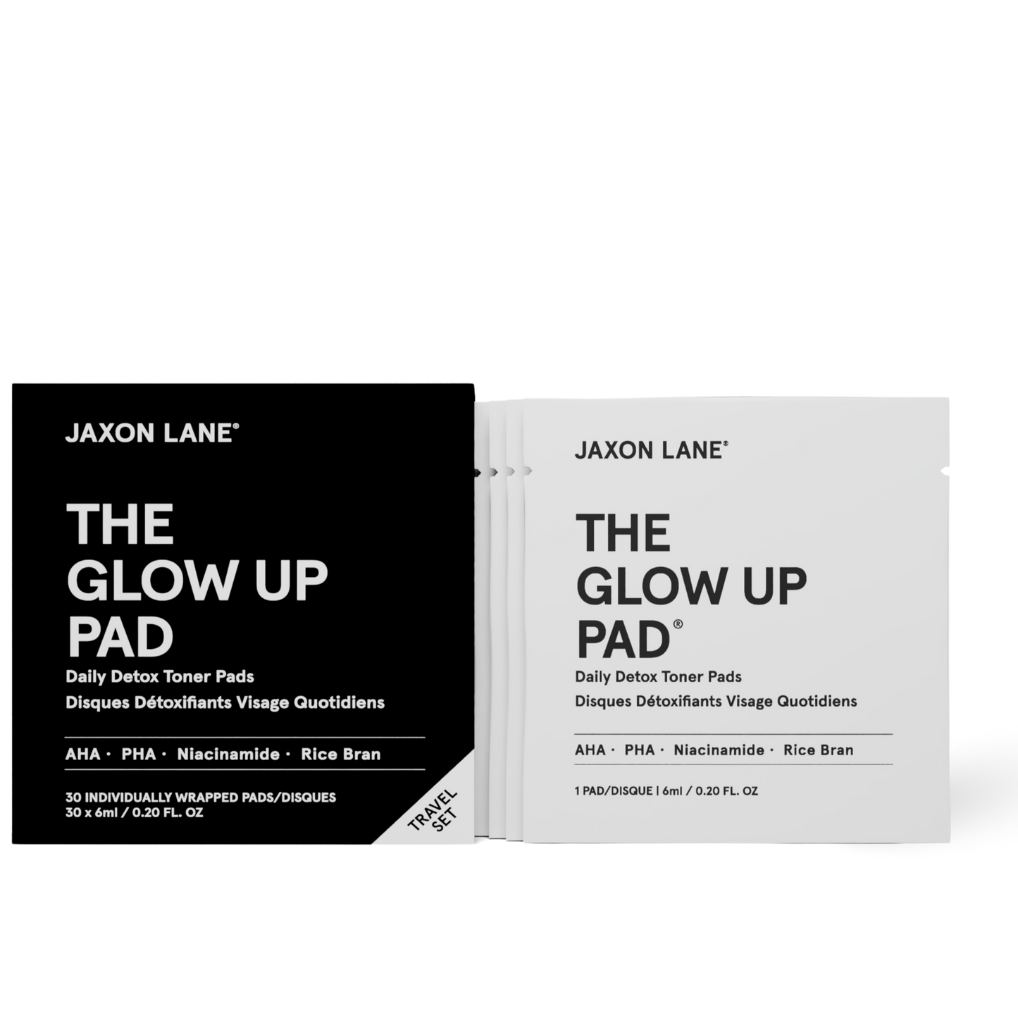 Jaxon Lane | Glow Up Pad | Travel Box (30 Individually Wrapped Pads)