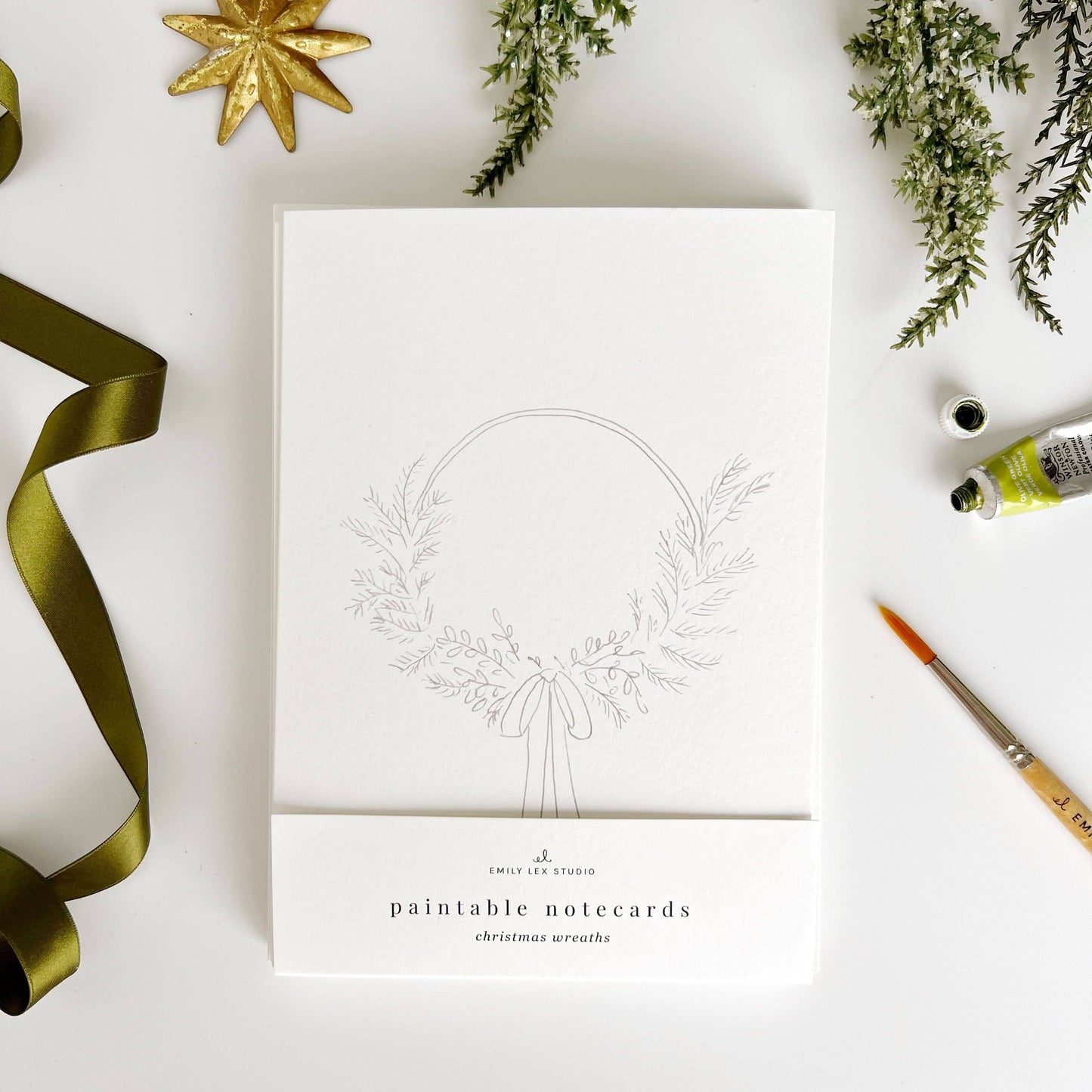 Paint-Your-Own Christmas Card Set