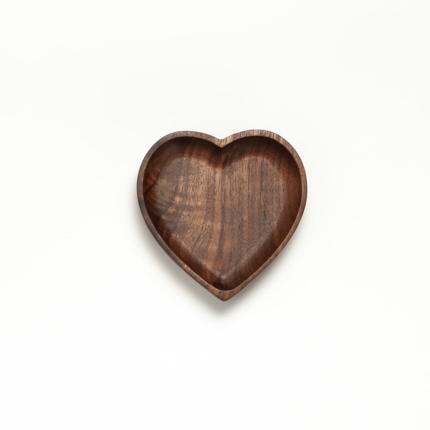 4" Walnut Wood Heart Tray