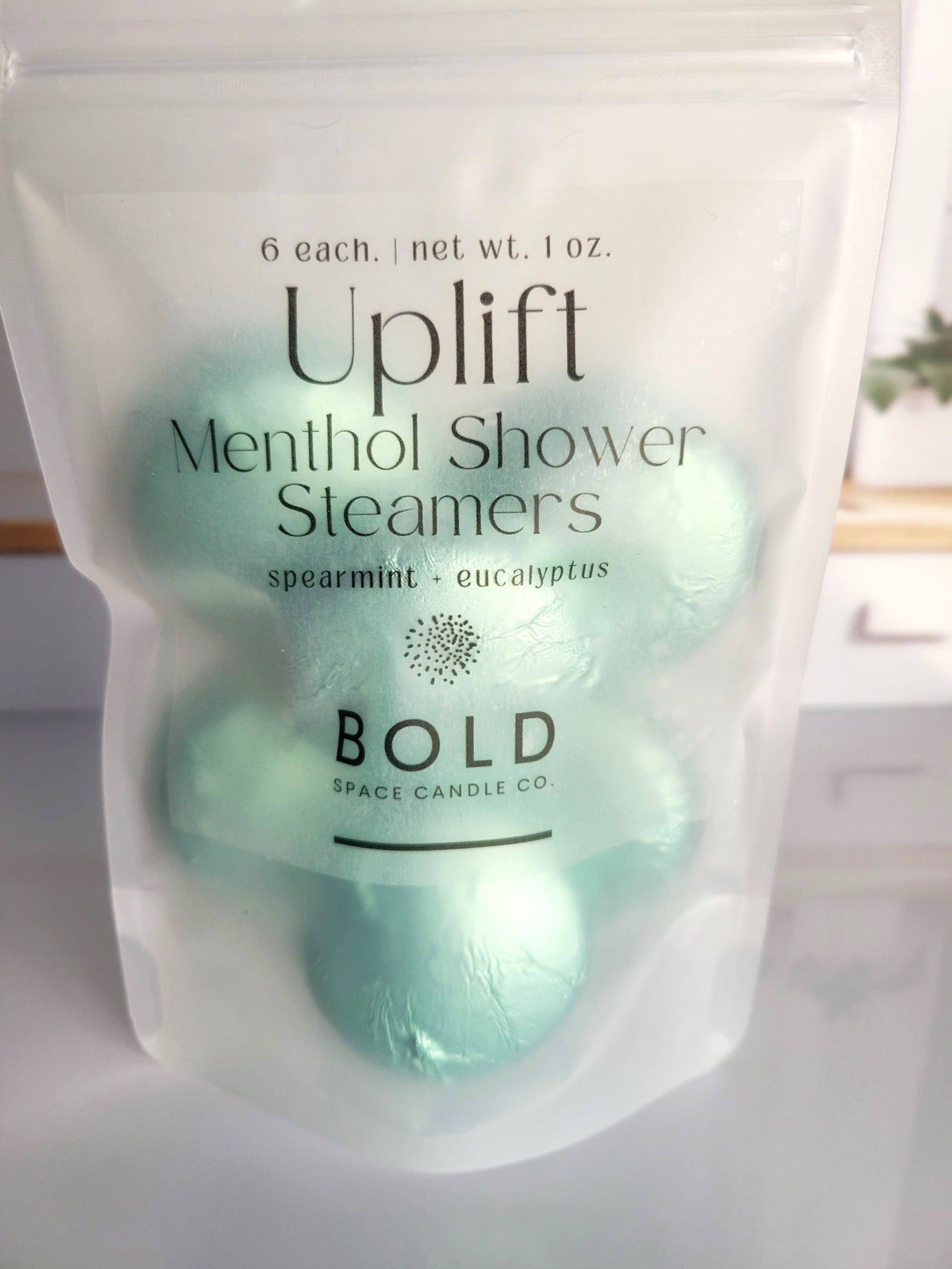 Uplift Shower Steamers | Eucalyptus + Spearmint Menthol | 6 pack