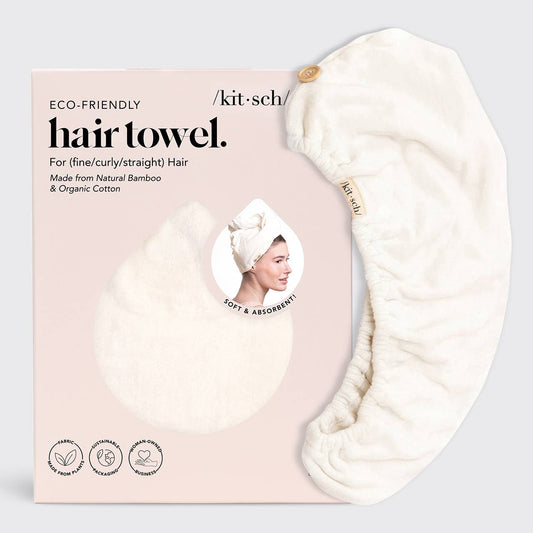 Kitsch | Quick Dry Hair Towel - Ivory