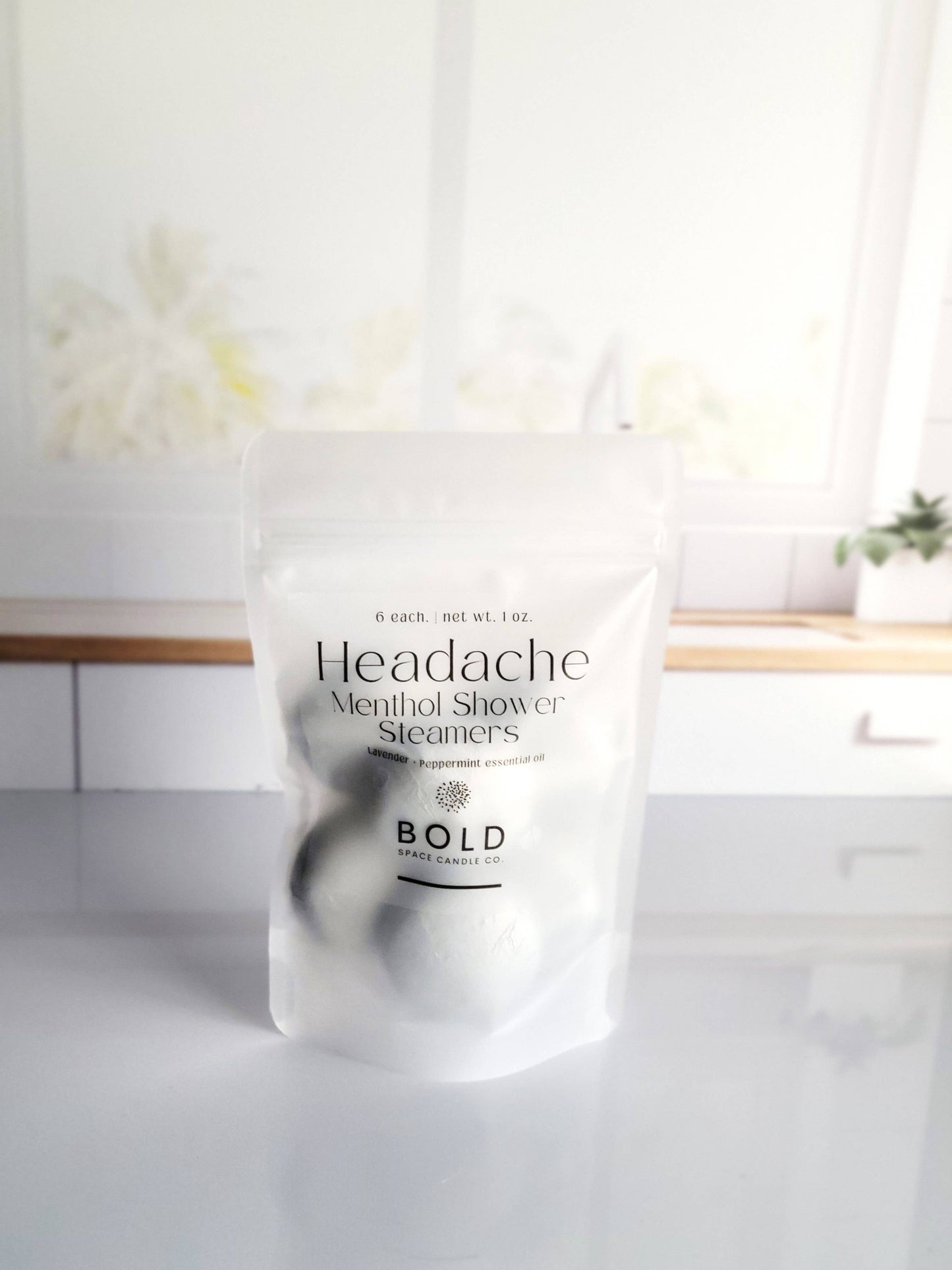 Headache Lavender + Peppermint Menthol Shower Steamers