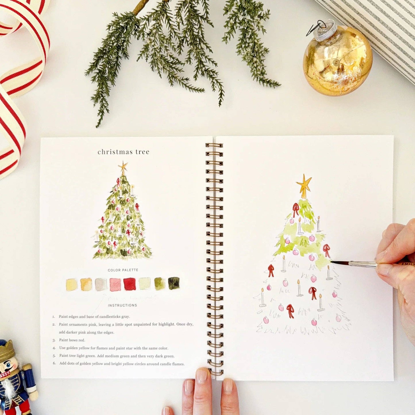 Paint-Your-Own Nutcracker Watercolor Book
