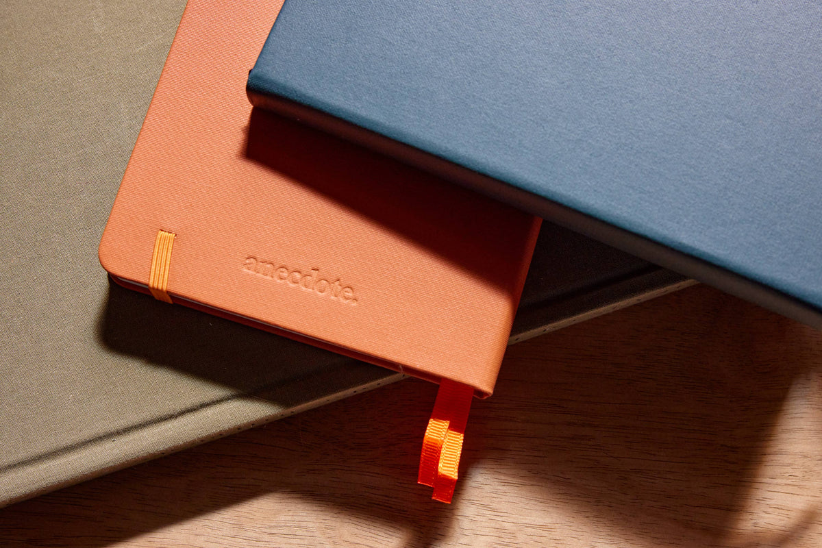 The Daily Planner | Hardcover with Library Buckram Cover | Ink Blue