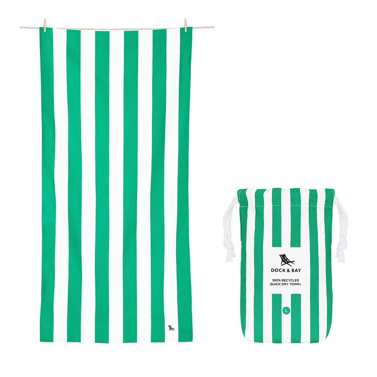 Dock & Bay Quick Dry Towels | Cabana | Cancun Green