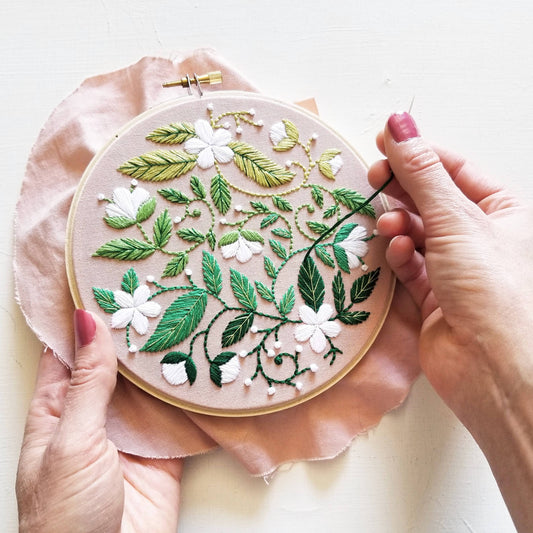 Beginner Embroidery Kit | Blissful Blooms