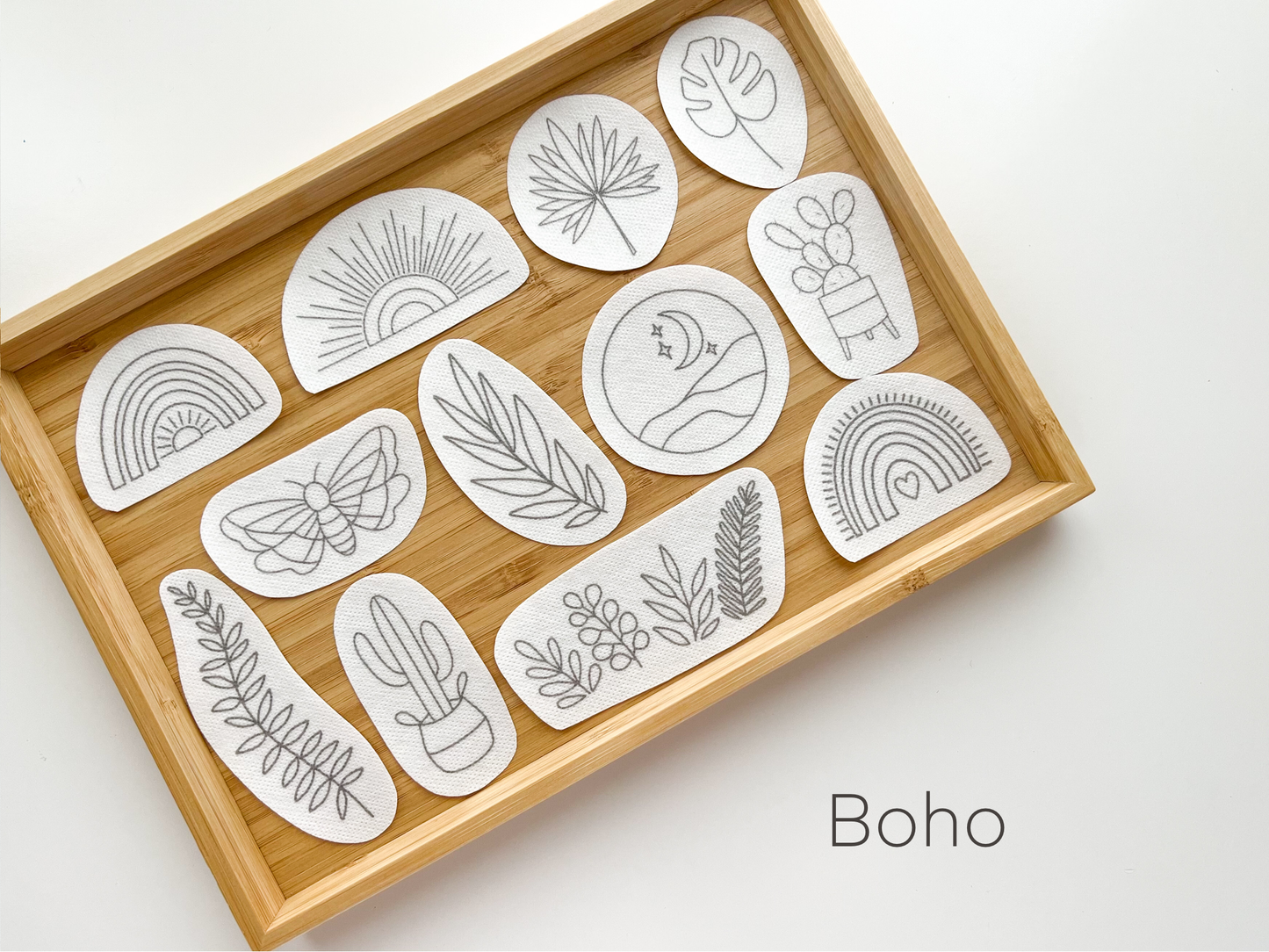 Stick & Stitch Embroidery Patterns – 12–15 Designs | Peel, Stick, Stitch & Wash Away