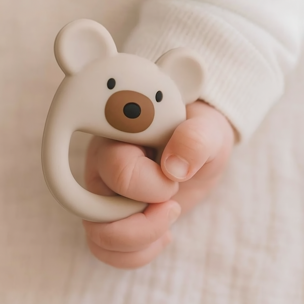 Baby Teether | Beige Bear